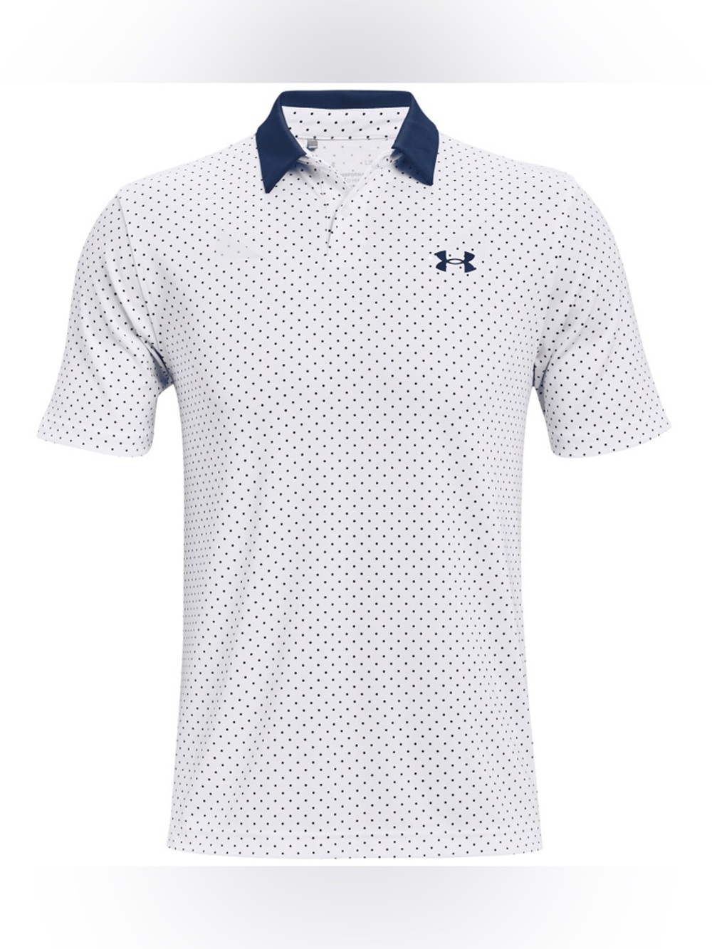 Under Armour Mens The Performance Polo Golf White  Navy XL EUC